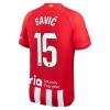 Camiseta de fútbol Atlético Madrid Savic 15 Primera Equipación 23-24 - Hombre